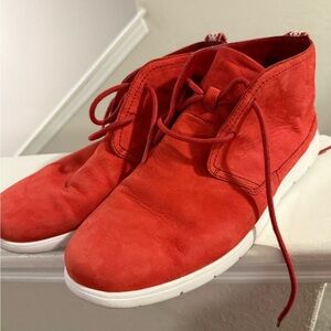 UGG Men's Freamon Chukka boots in red suede Sz 11